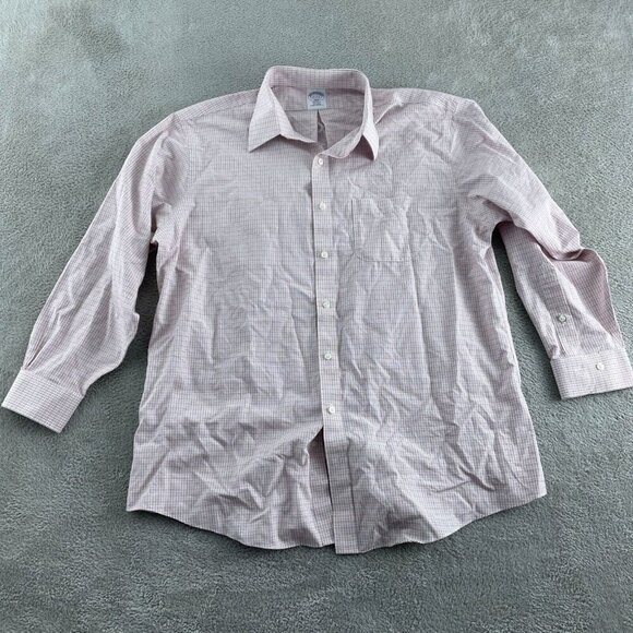 Brooks Brothers Other - Brooks Brothers Mens Non-Iron 17-2/3 100% Cotton Long-Sleeve Button-Up 1859